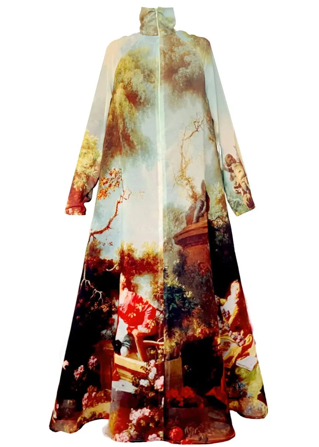 A-Line Maxi Dress - Garden Royal