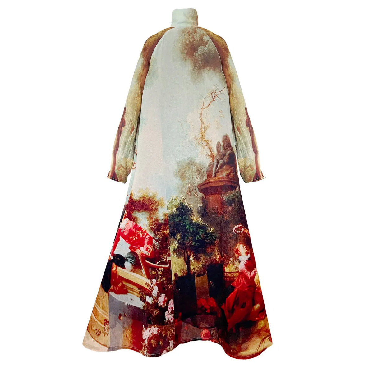 A-Line Maxi Dress - Garden Royal