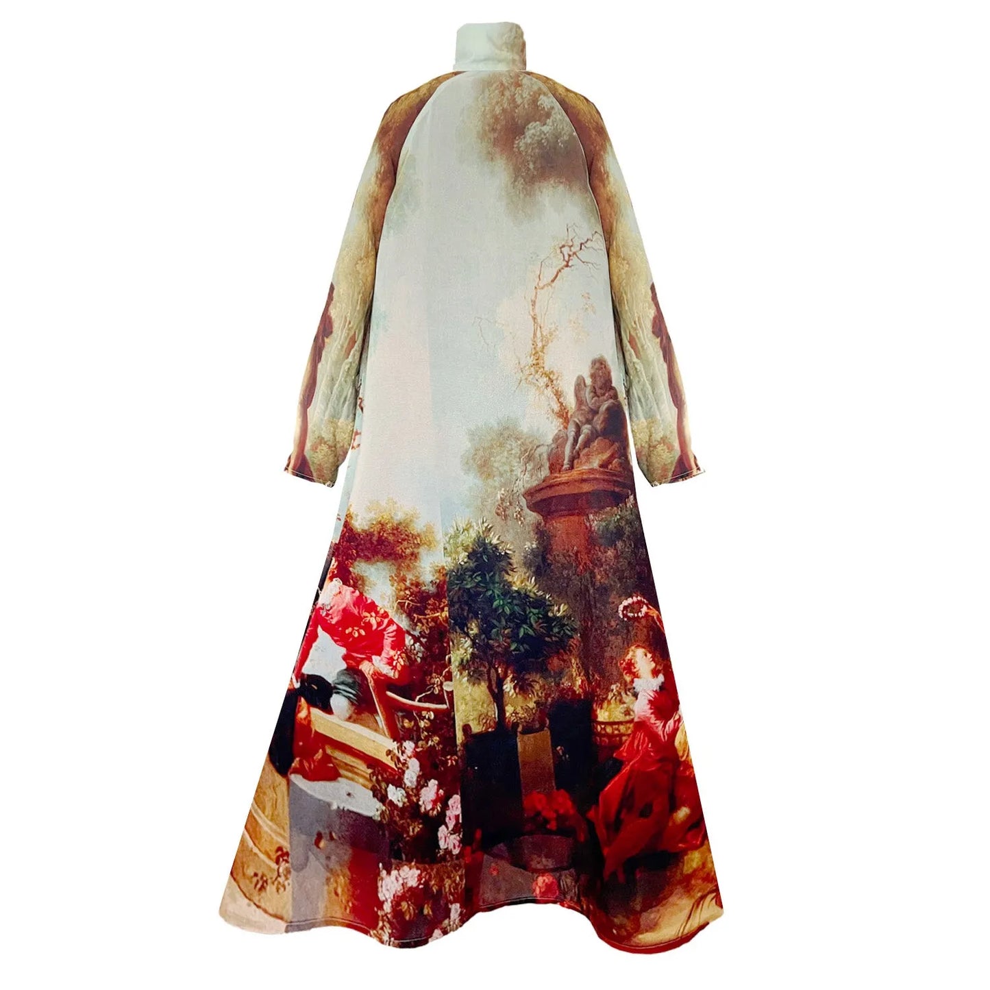 A-Shaped Maxi Dress - Garden Royal