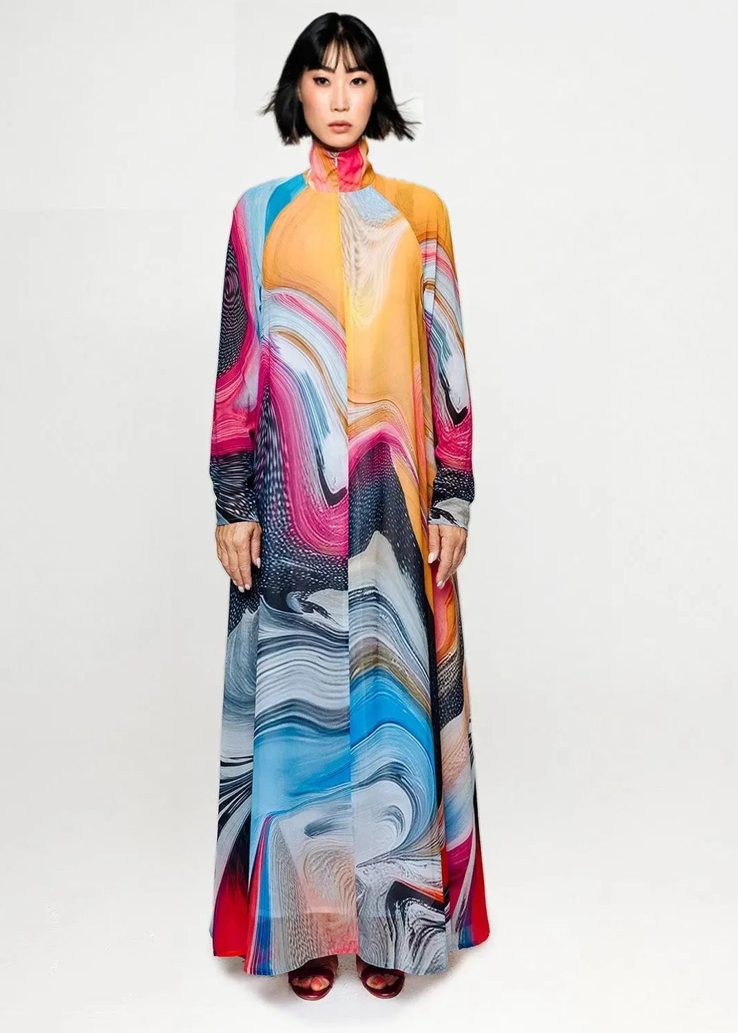 A-Line Maxi Dress - Smokeflow Liquide
