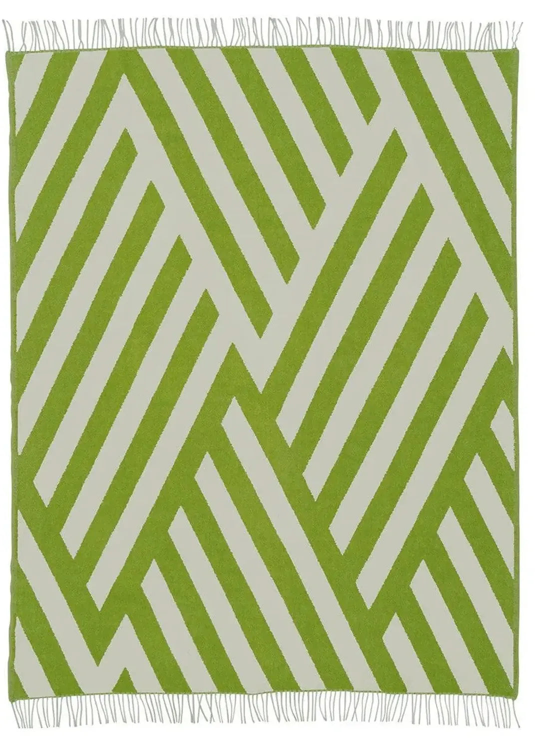 Blanket Tangent - Lambswool - Lime Greige