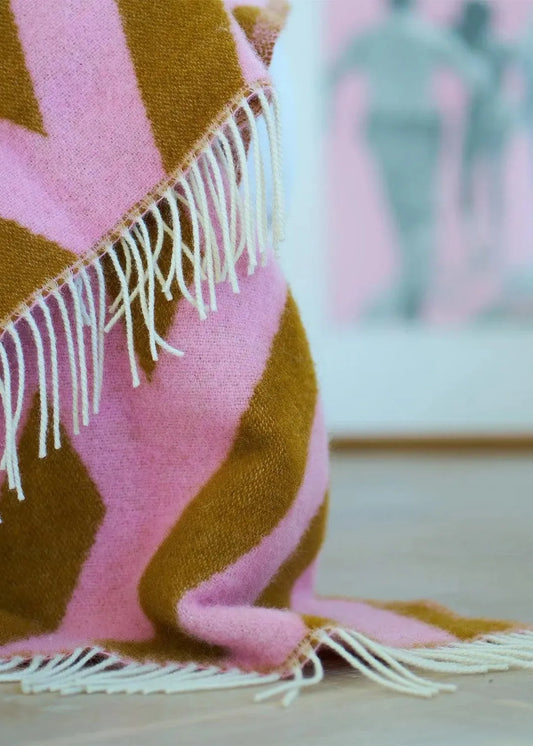 Blanket Tangent - Lambswool - Pink Caramel