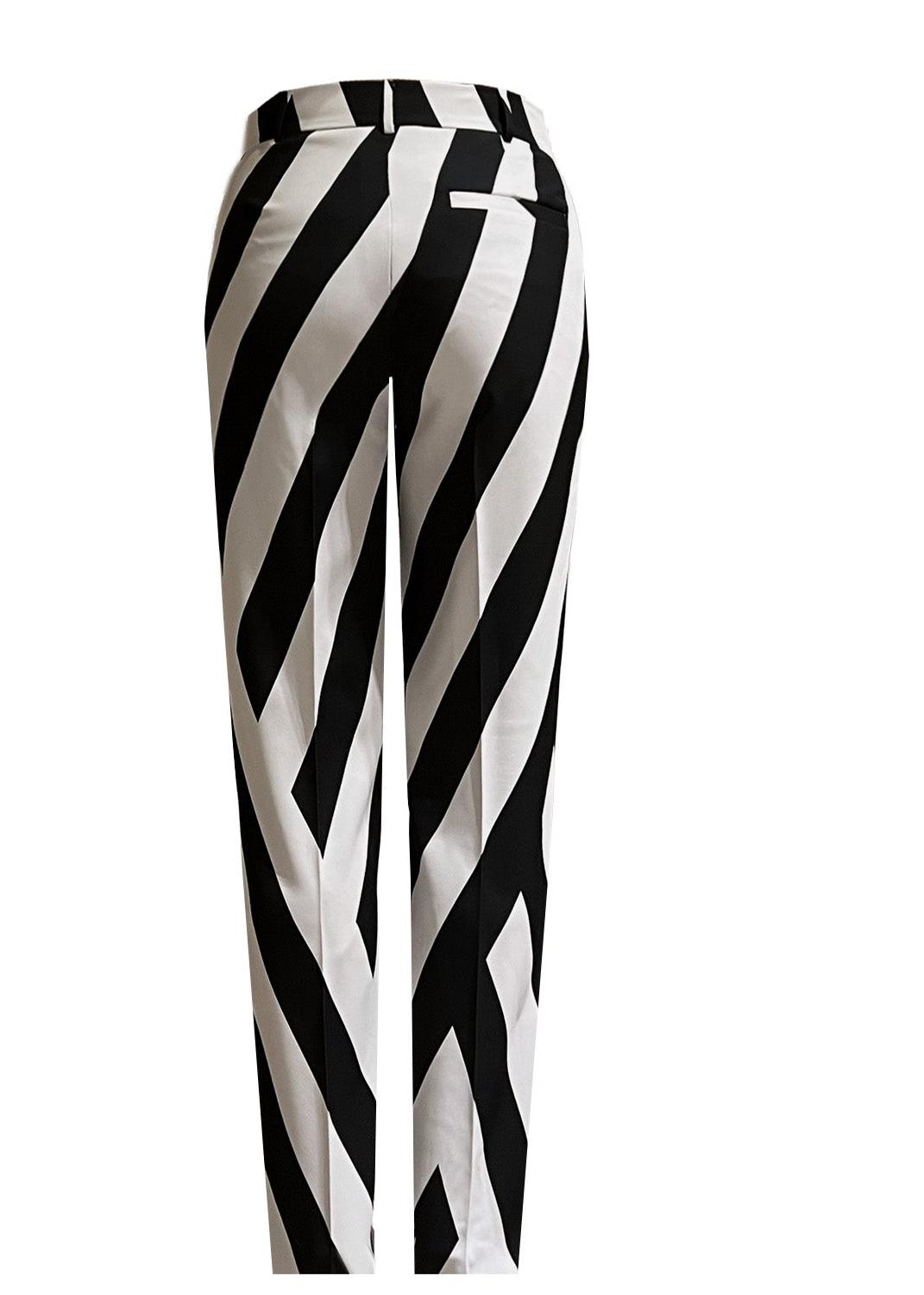 Classic Suit Pants - Black & White