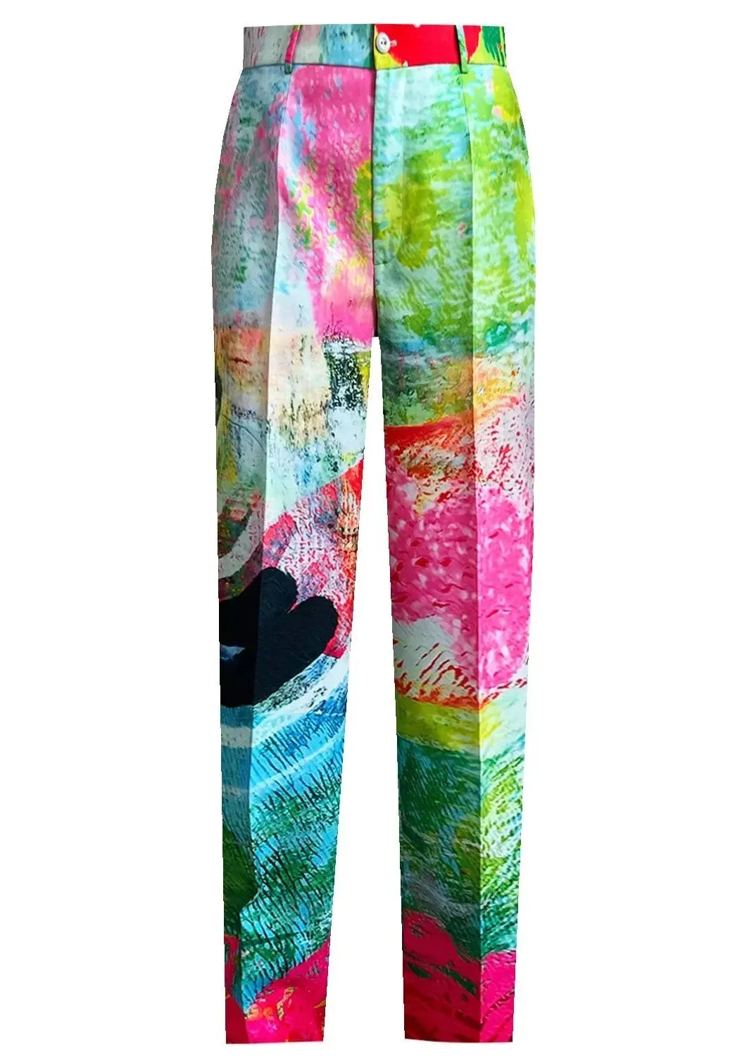 Classic Suit Pants - Mother Pink Red Green