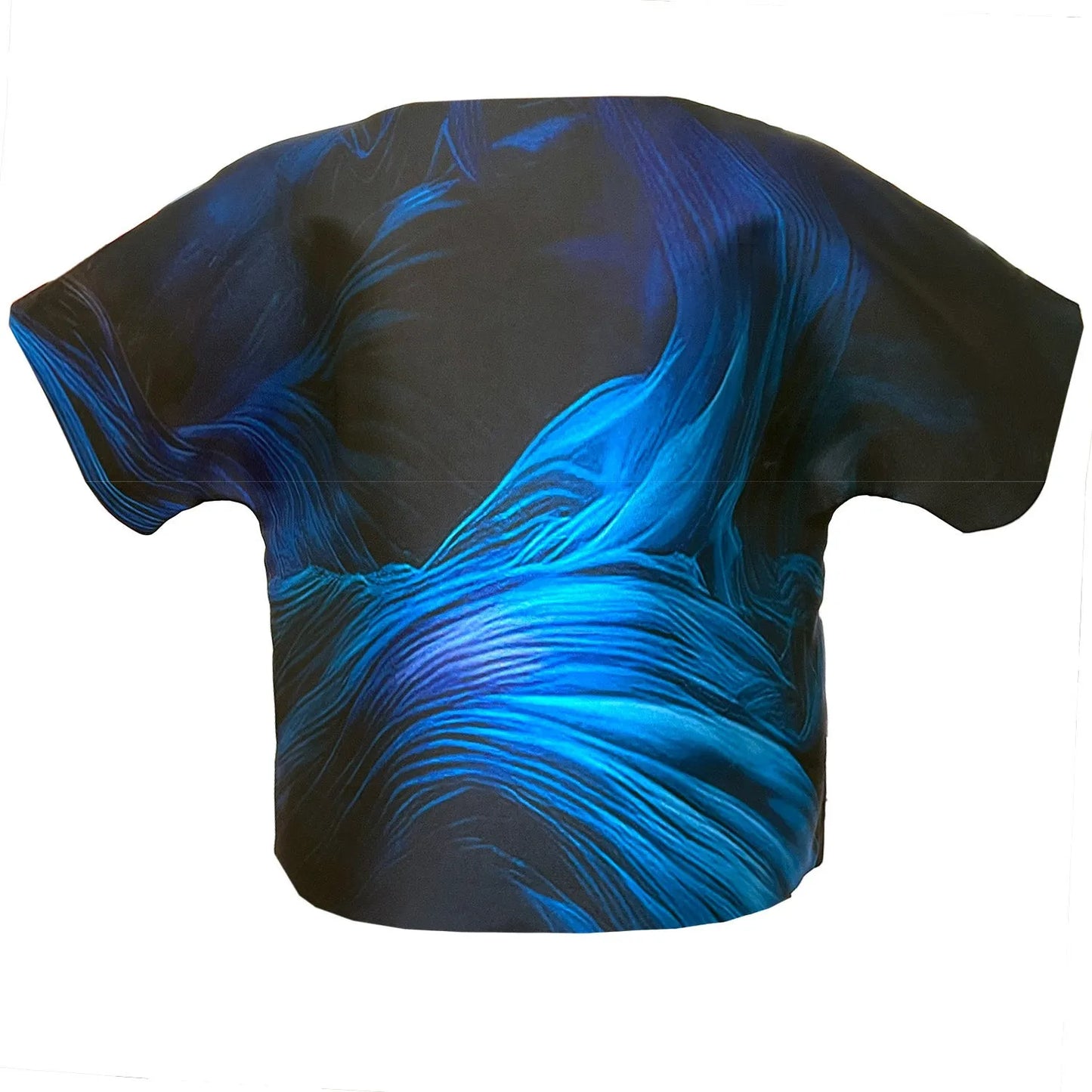 Cropped Jacket with Bow - Smokeflow Blue