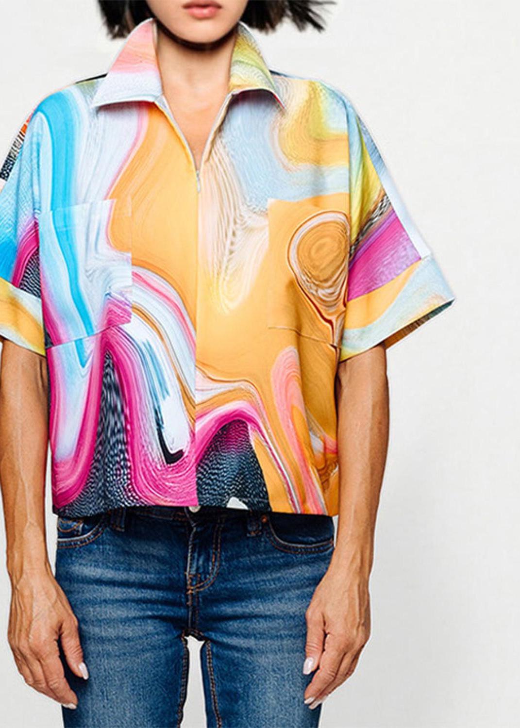 Cropped Shirt - Smokeflow Liquide