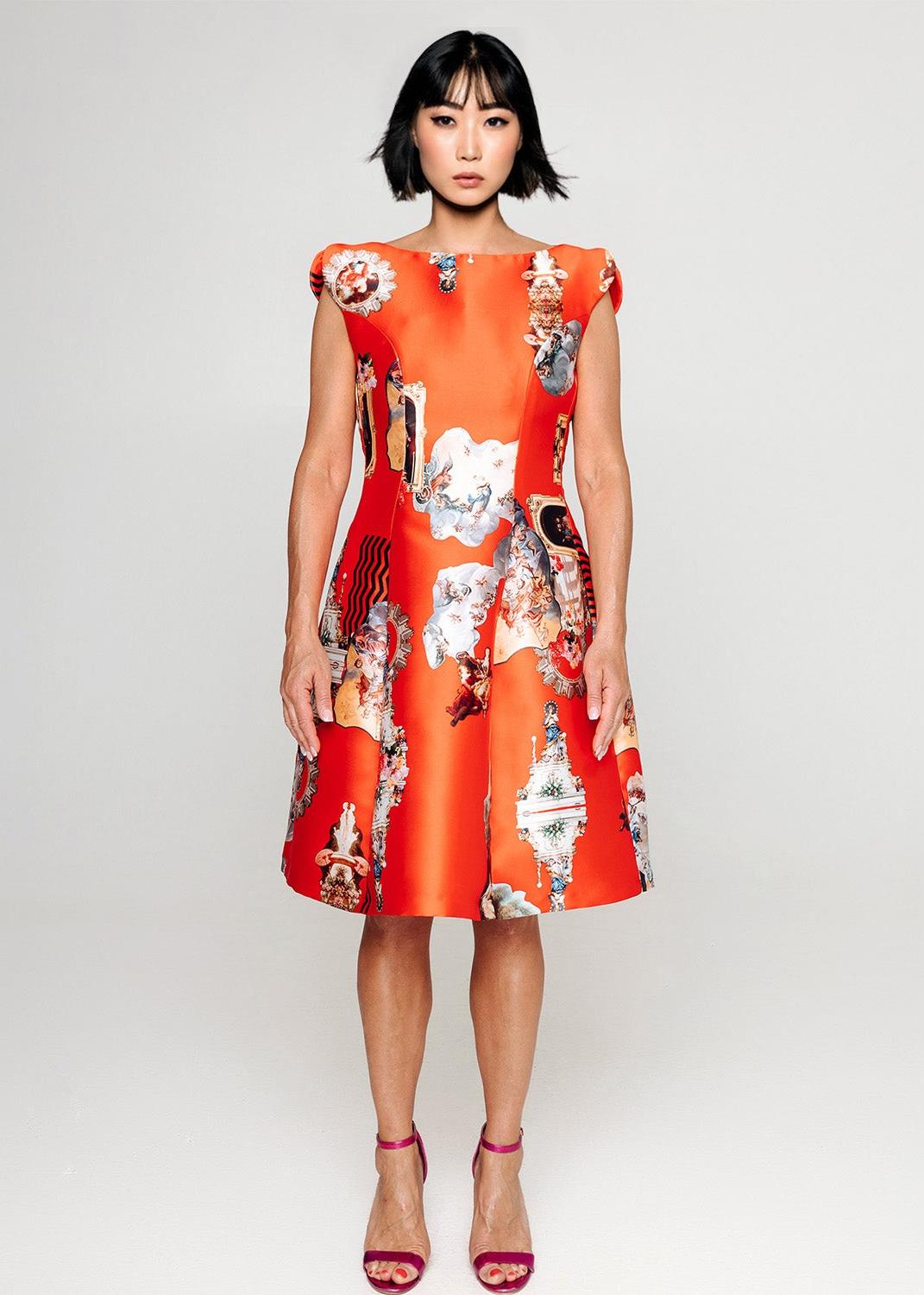 Custommade Your measurments Midi Dress - Special Print
