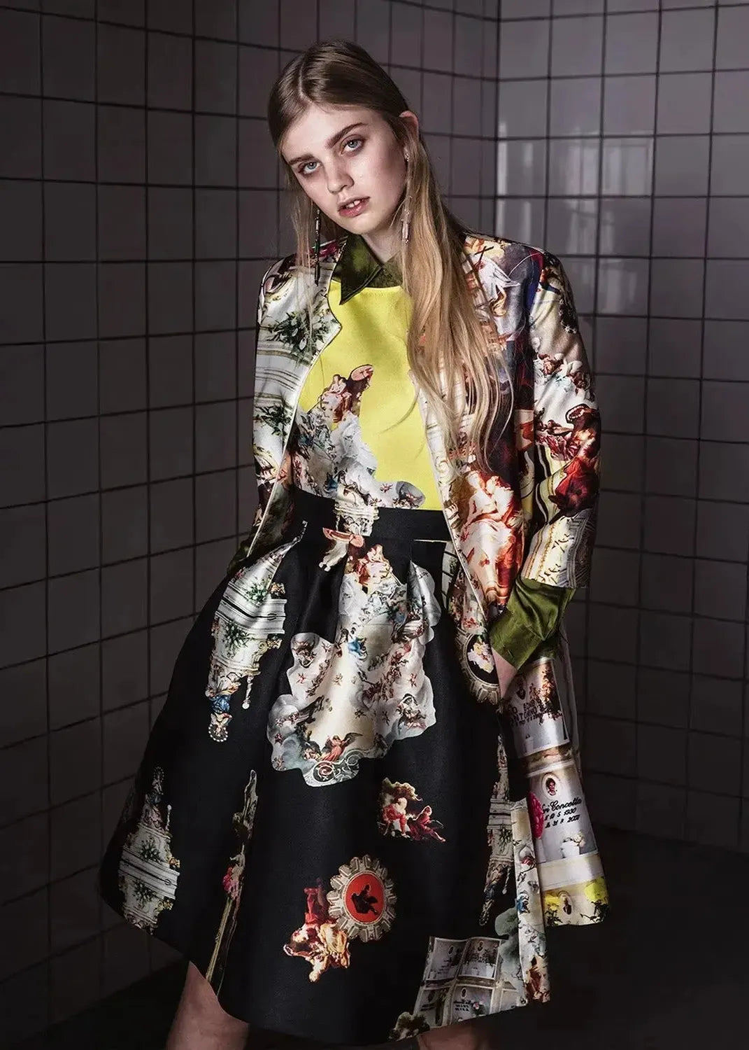 Custommade Knee-Length Skirt - Special Print