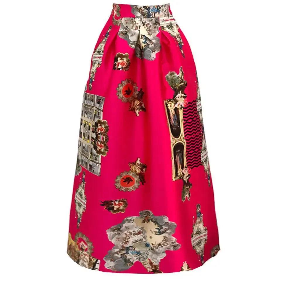 Evening Skirt - Sicily Hot Pink