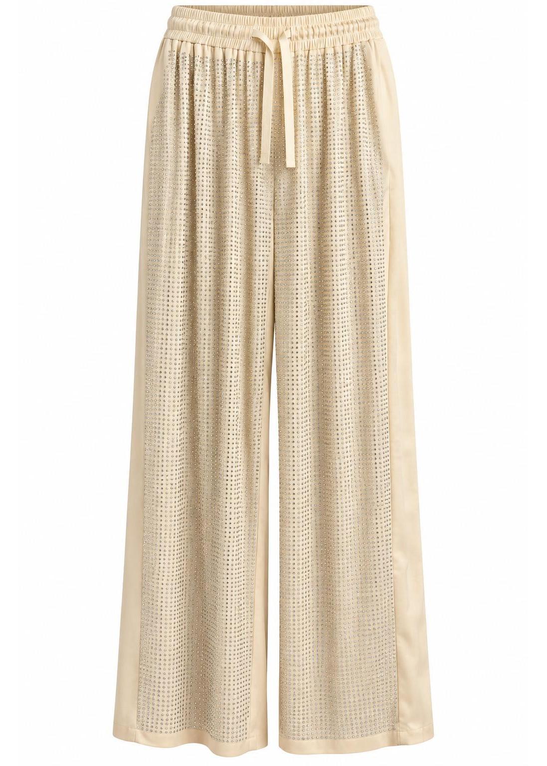 Swarovski Crystal Pyjama Set – Cream white