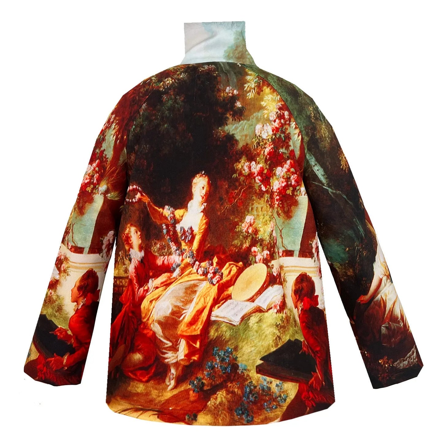 High Neck Top - Garden Royal