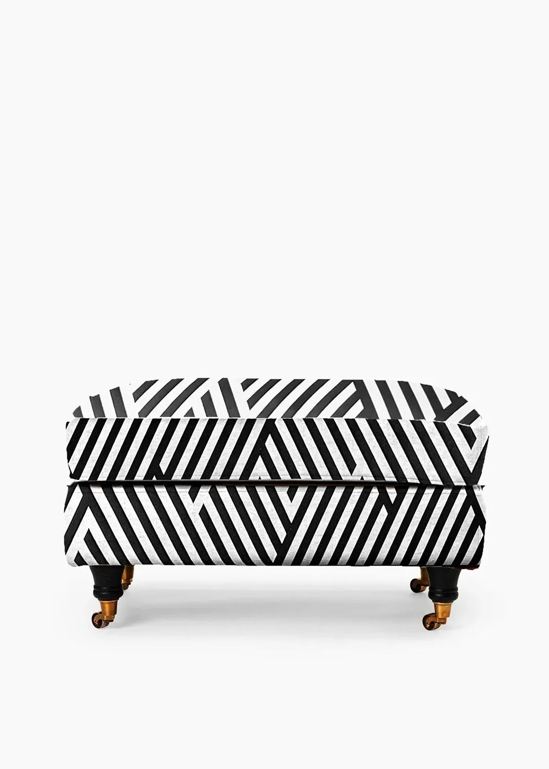 Howard Footstool - Black & White