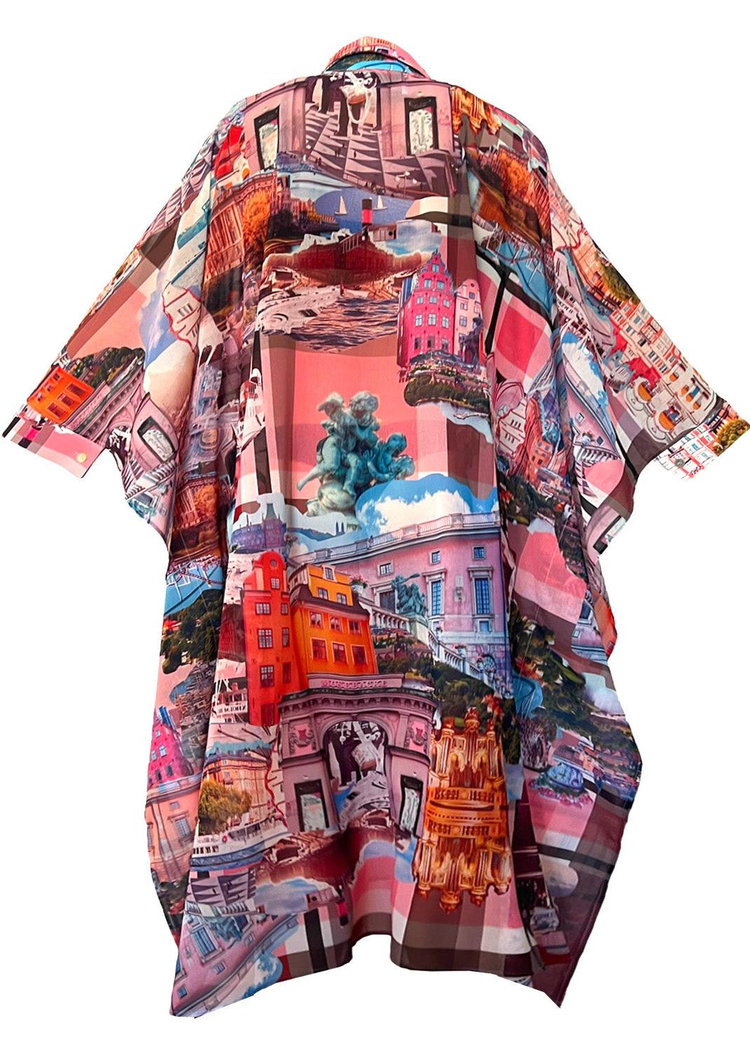 Kaftan Stockholm Royal pink – maxjenny!