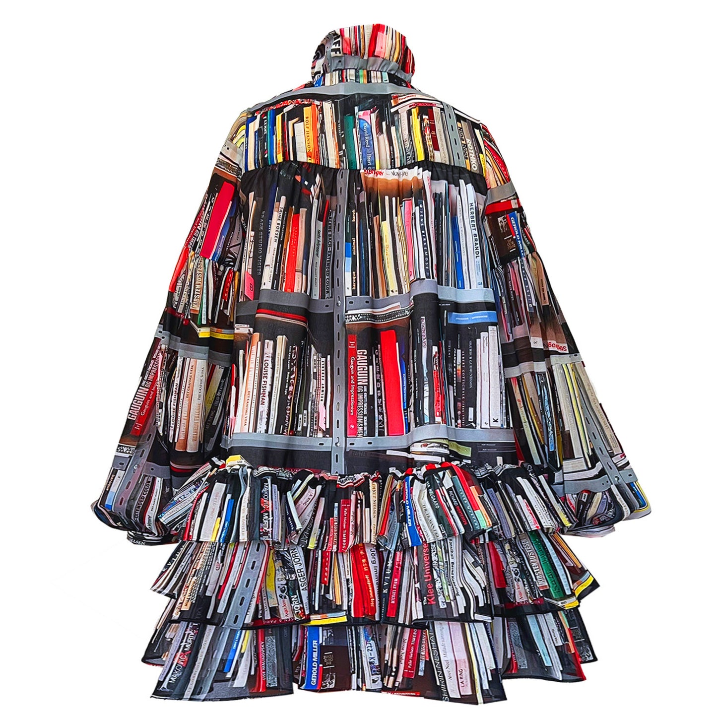 Iris Mini Kleid - Bookshelf of Art gemustert | maxjenny!