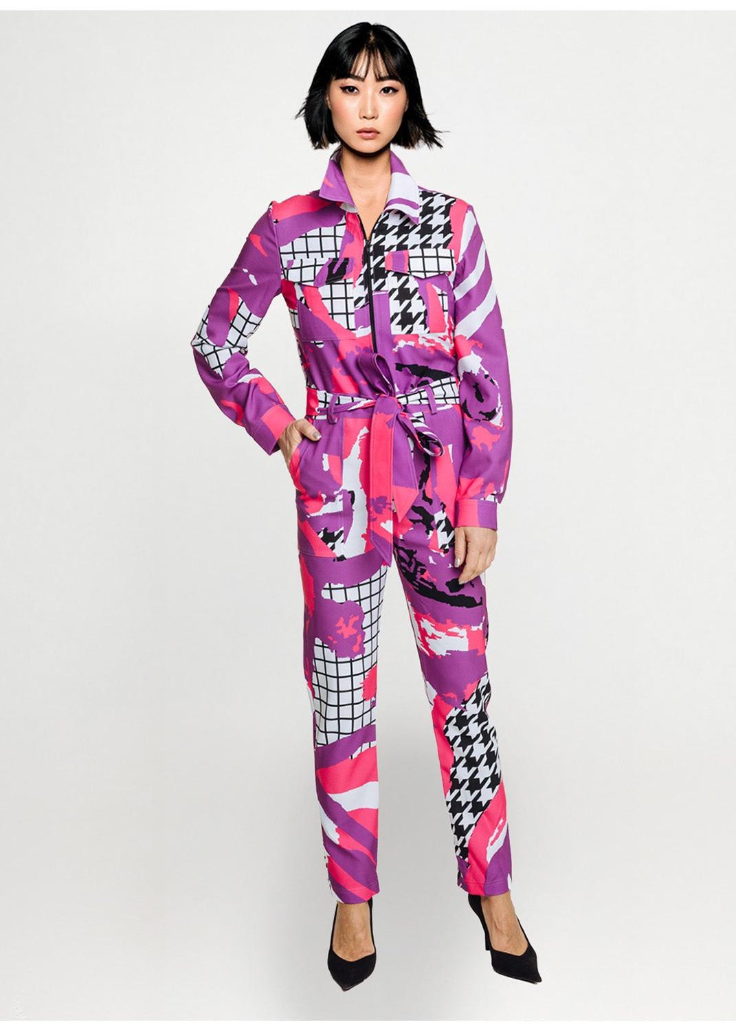 Jumpsuit - Arty Pink Purple