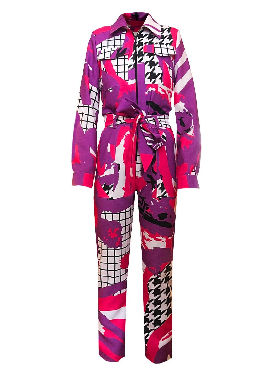 Jumpsuit - Arty Pink Purple