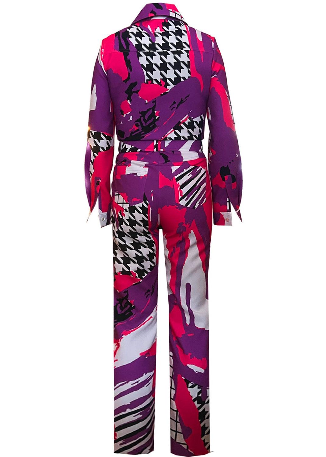 Jumpsuit - Arty Pink Purple