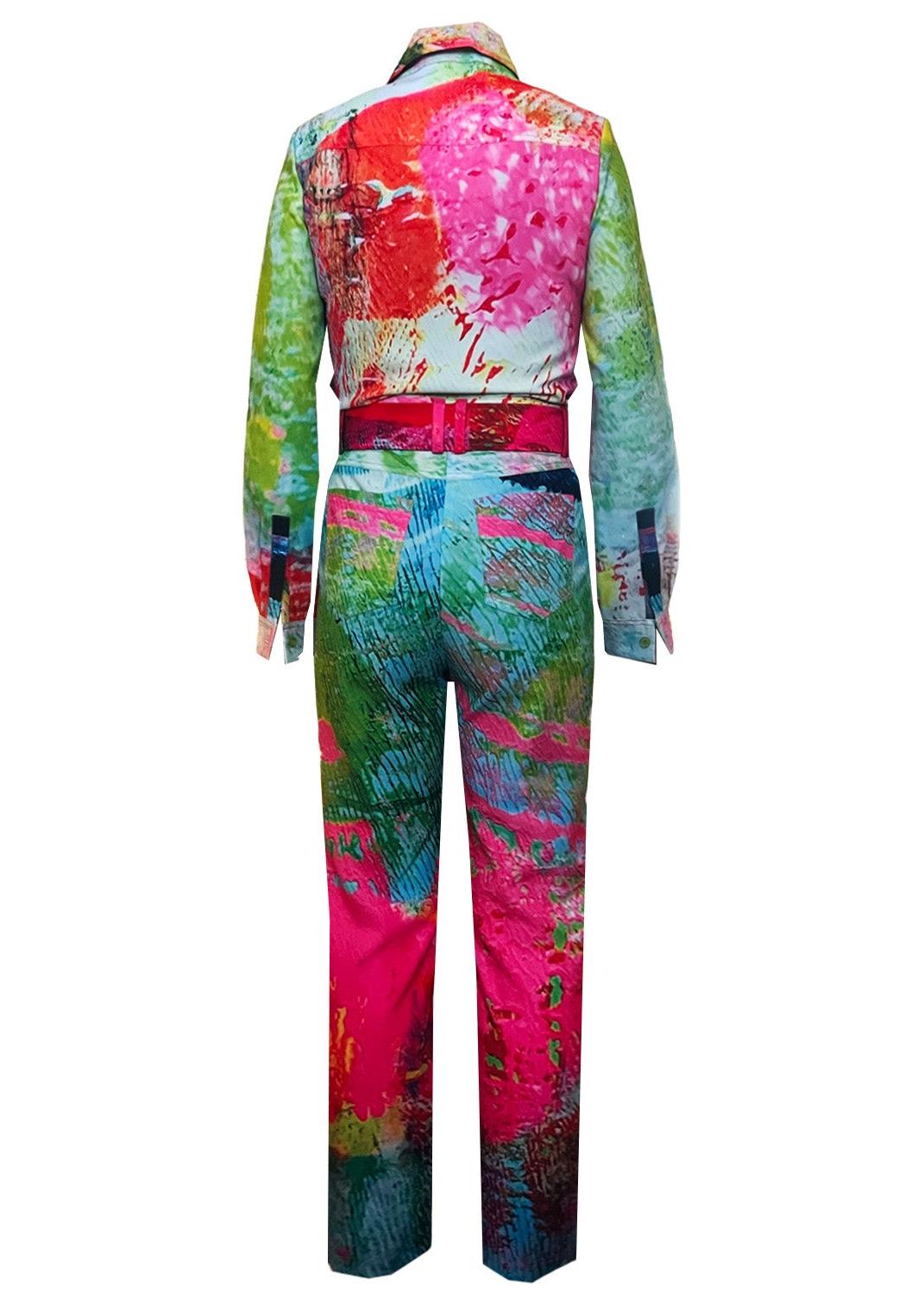 Jumpsuit - Mother Pink Red Green
