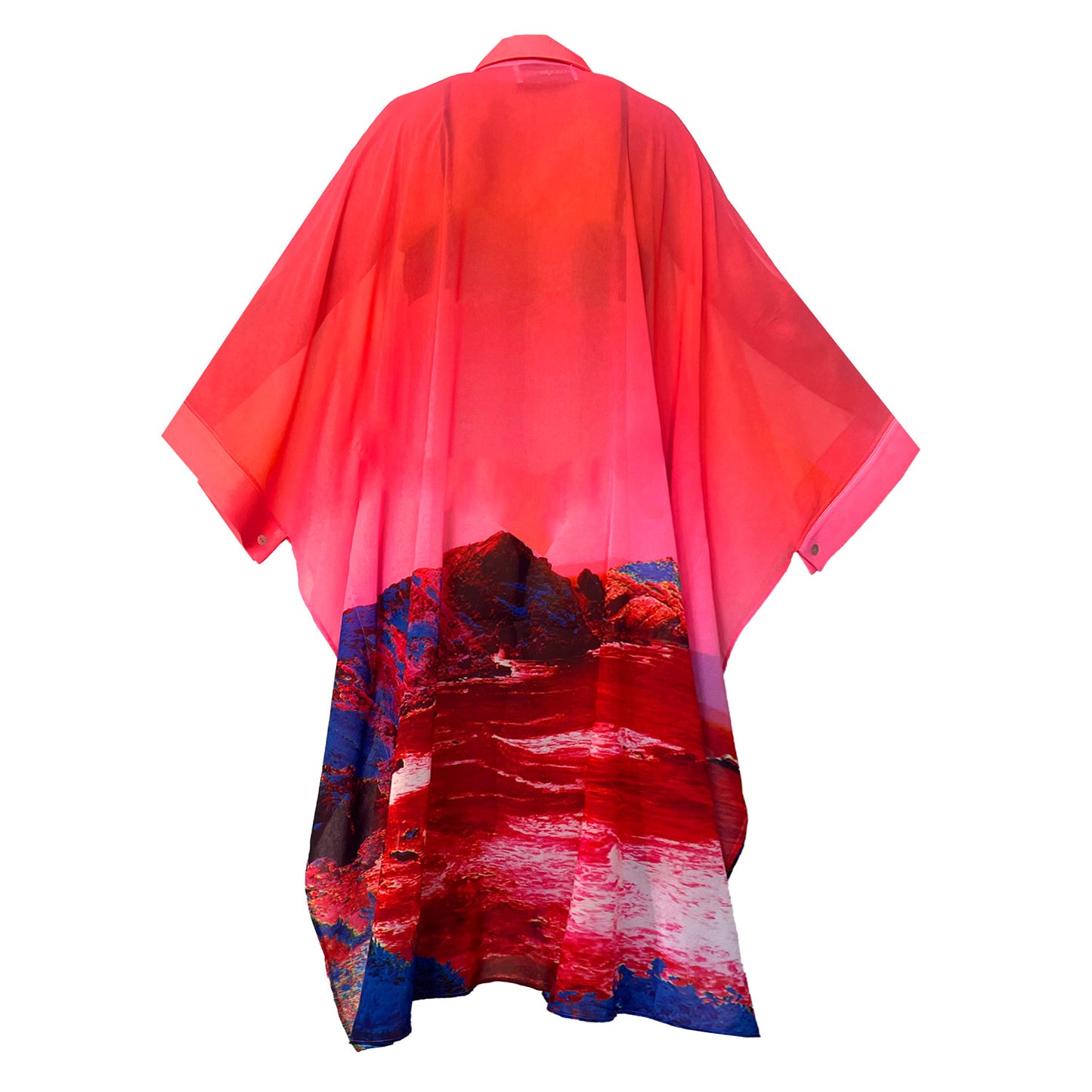 Kaftan Red Blue Landscape – maxjenny!