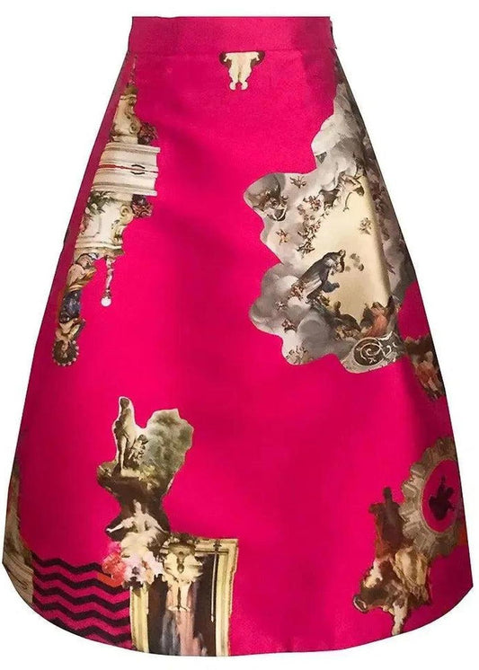 Knee-Length Skirt - Sicily Hot Pink