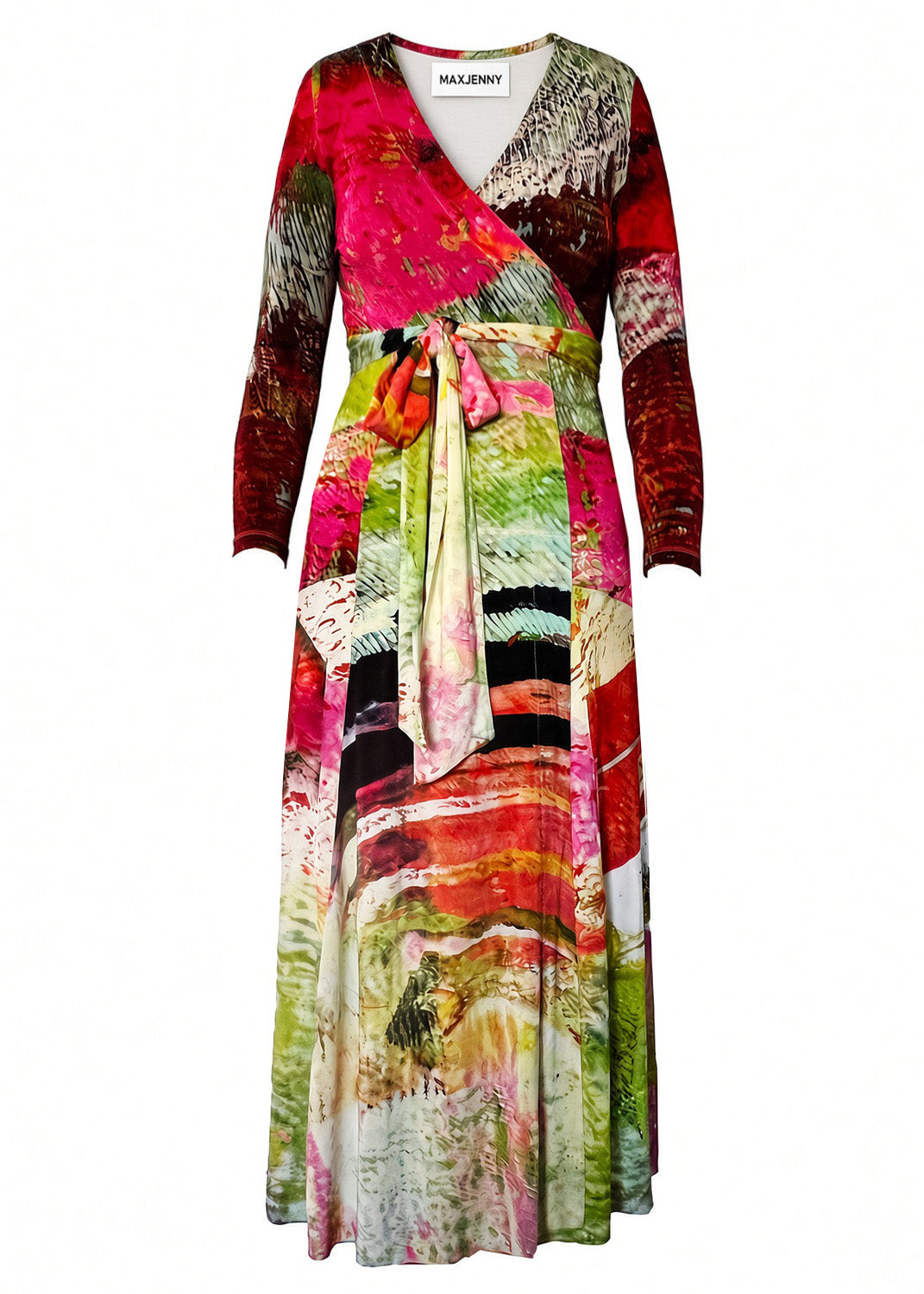Wrap bodycon Dress – Mother Pink Red Green