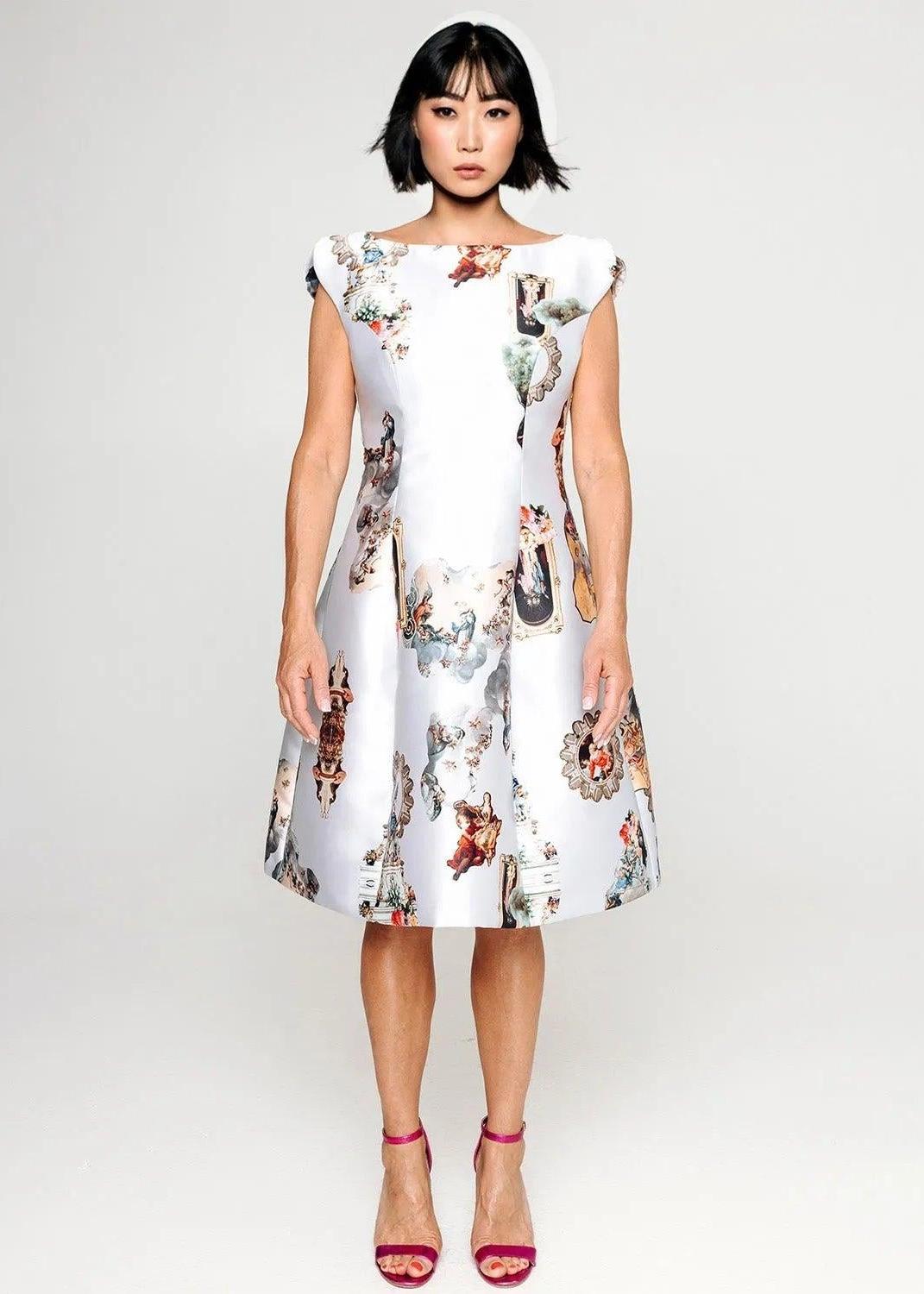 Midi Dress C - Sicily Dirty White