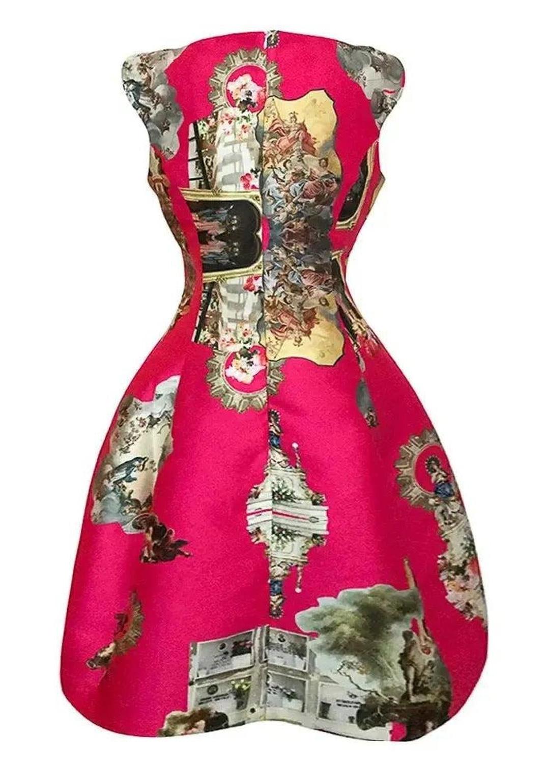 Midi Dress C - Sicily Hot Pink