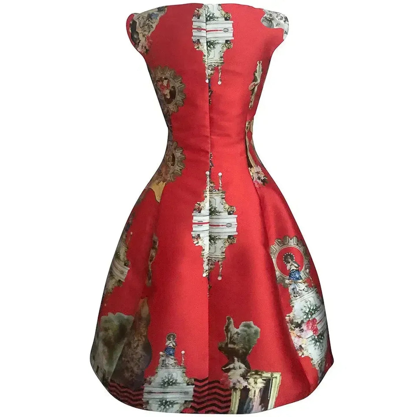 Midi Dress C - Sicily Red