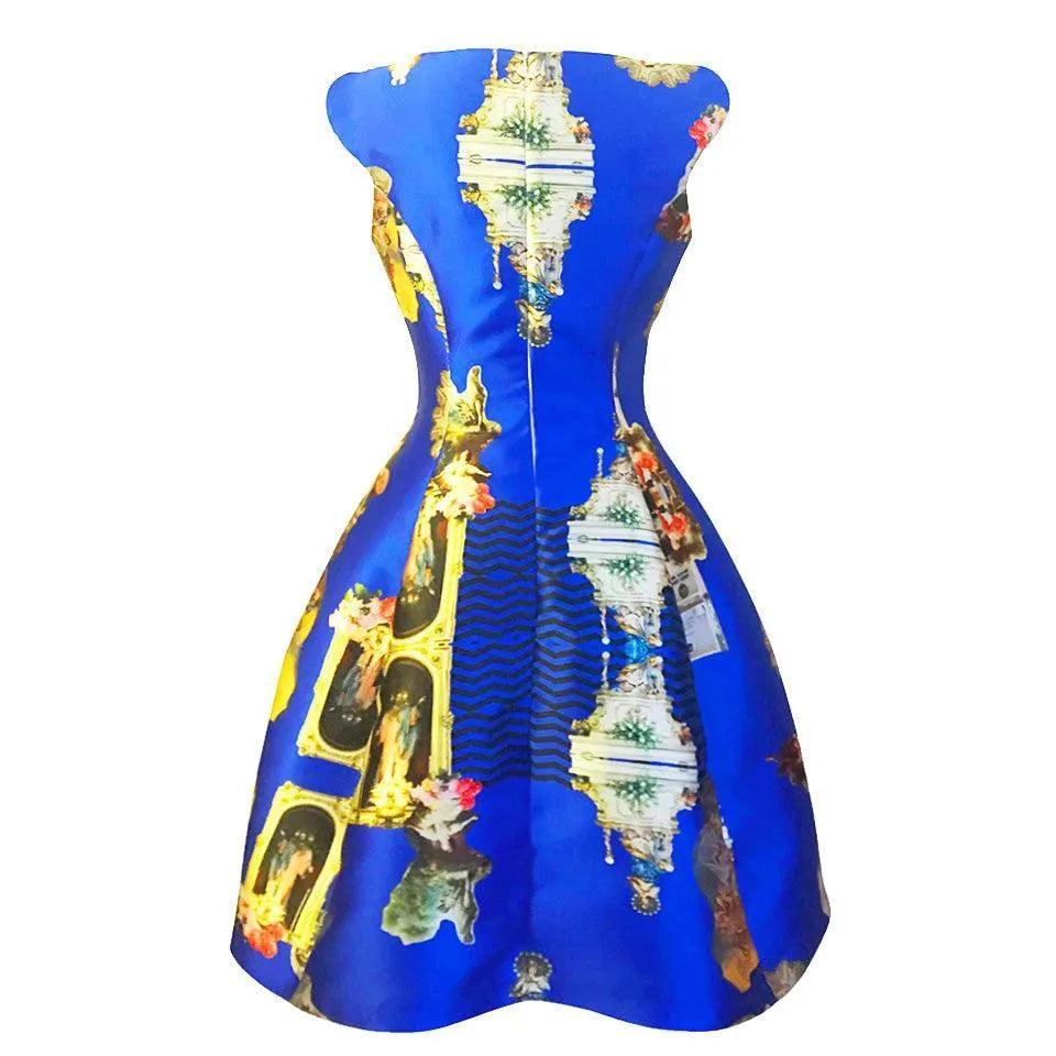 Midi Dress C - Sicily Royal Blue