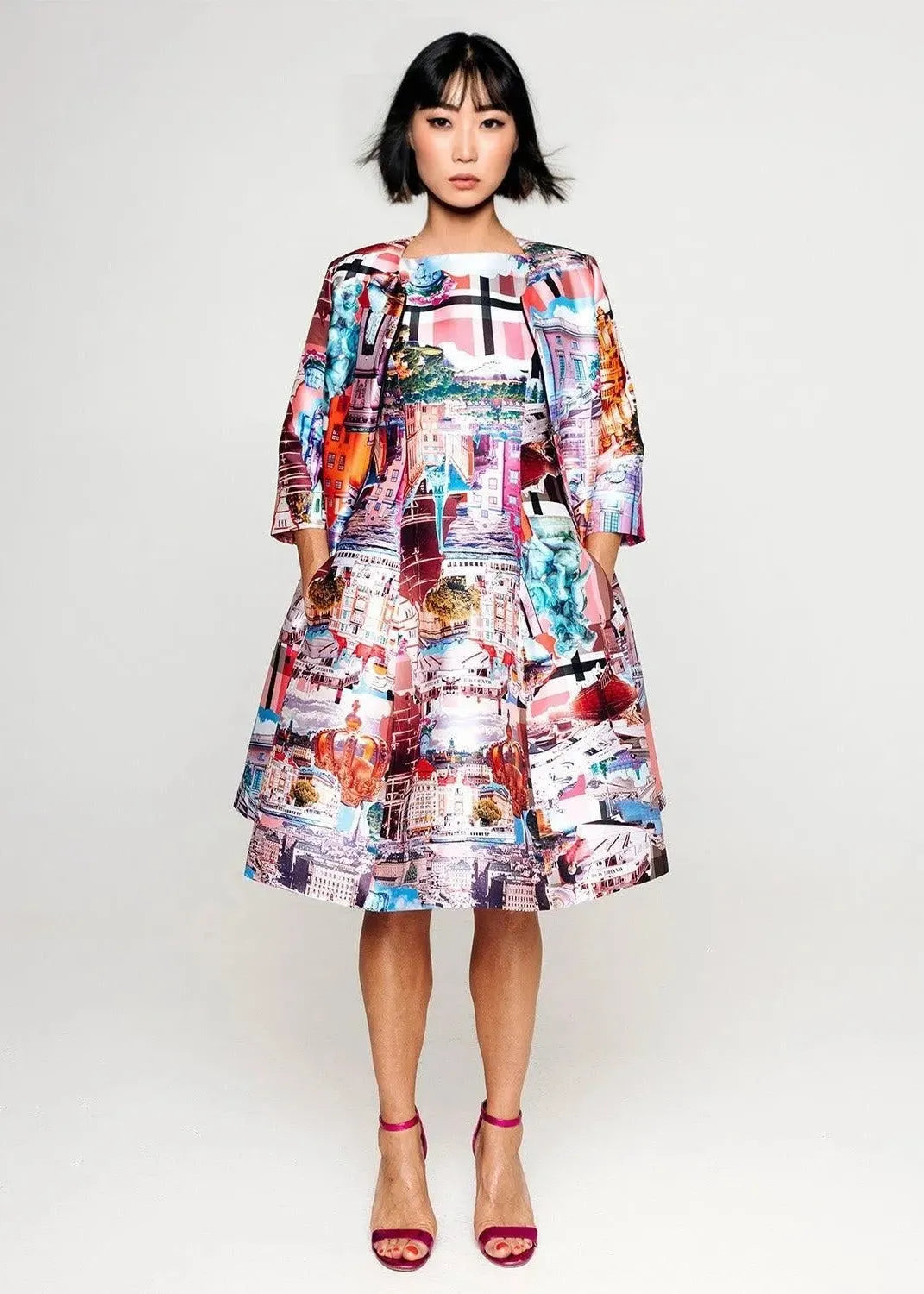 Midi Dress C - Stockholm Royal Pink