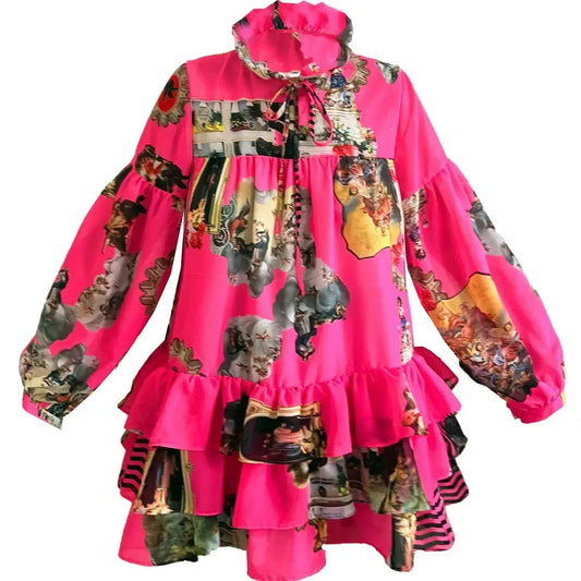Mini Dress - Neon Pink