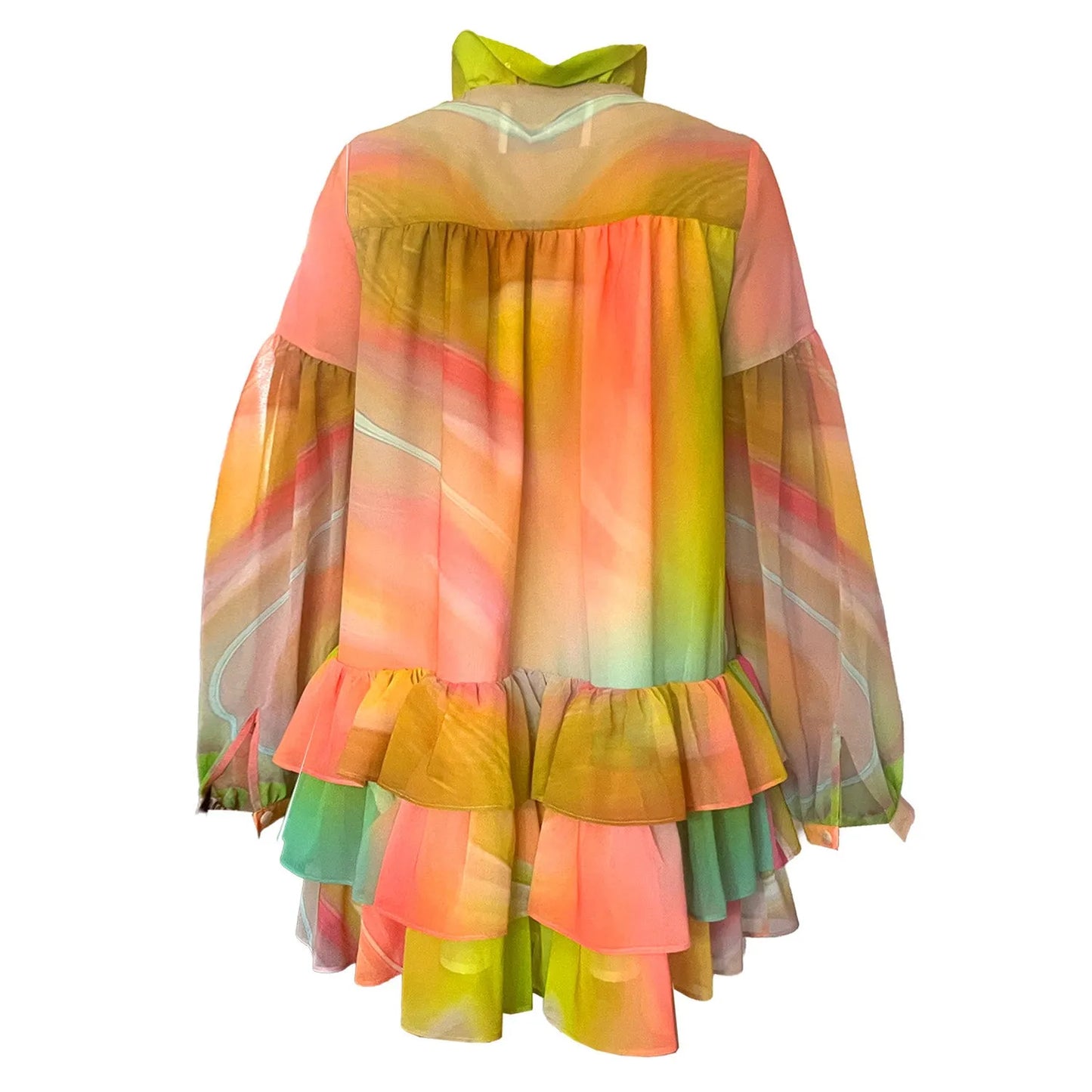 Mini Dress - Smokeflow Yellow