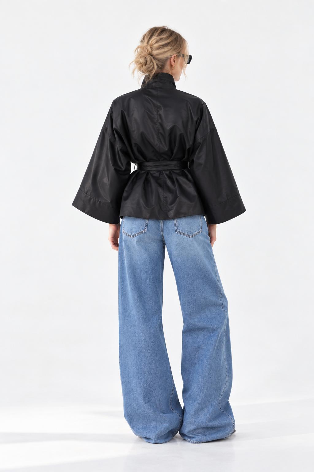 Square Boxy Jacket - Black