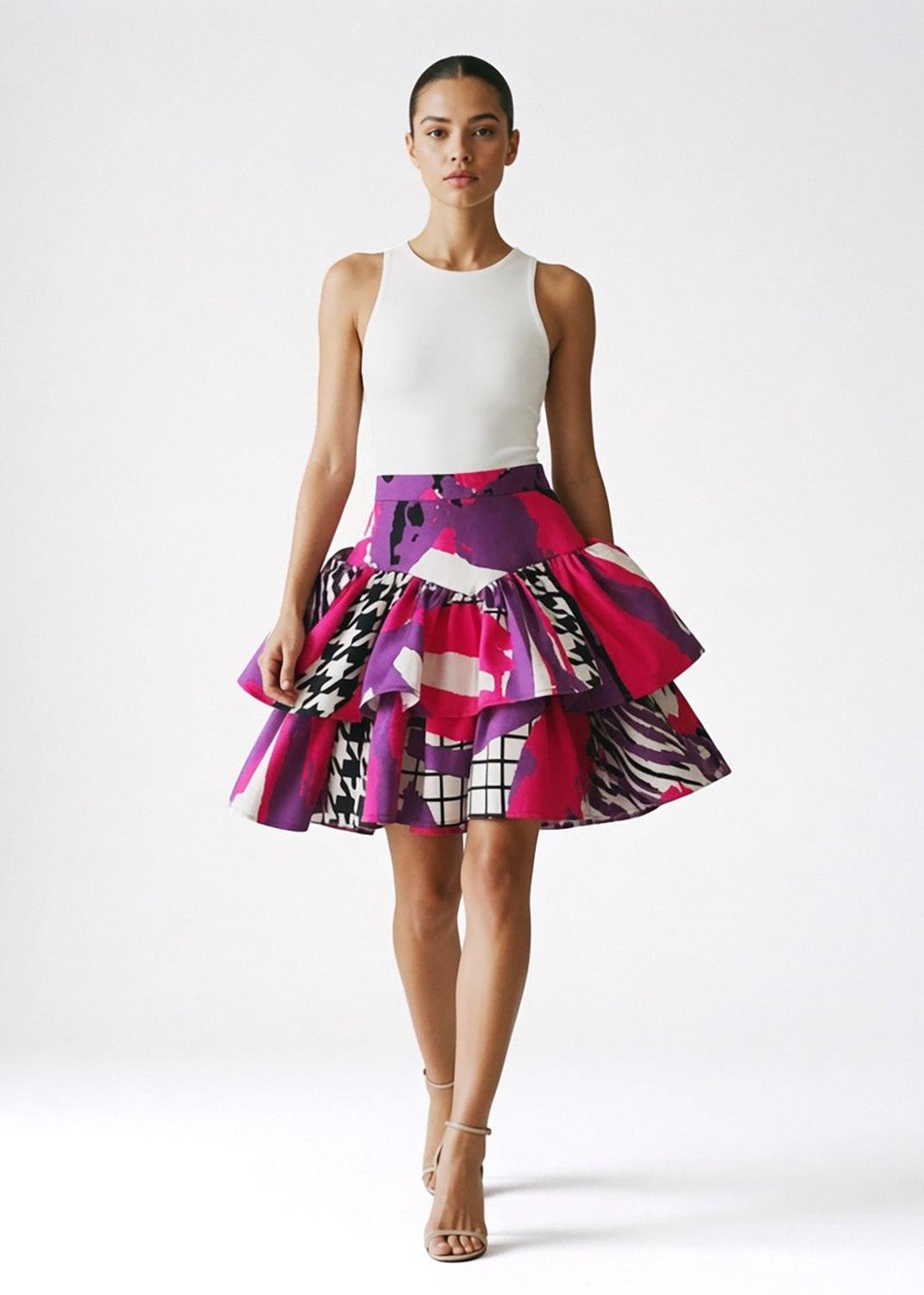 Ruffle Mini Skirt – Arty | maxjenny!