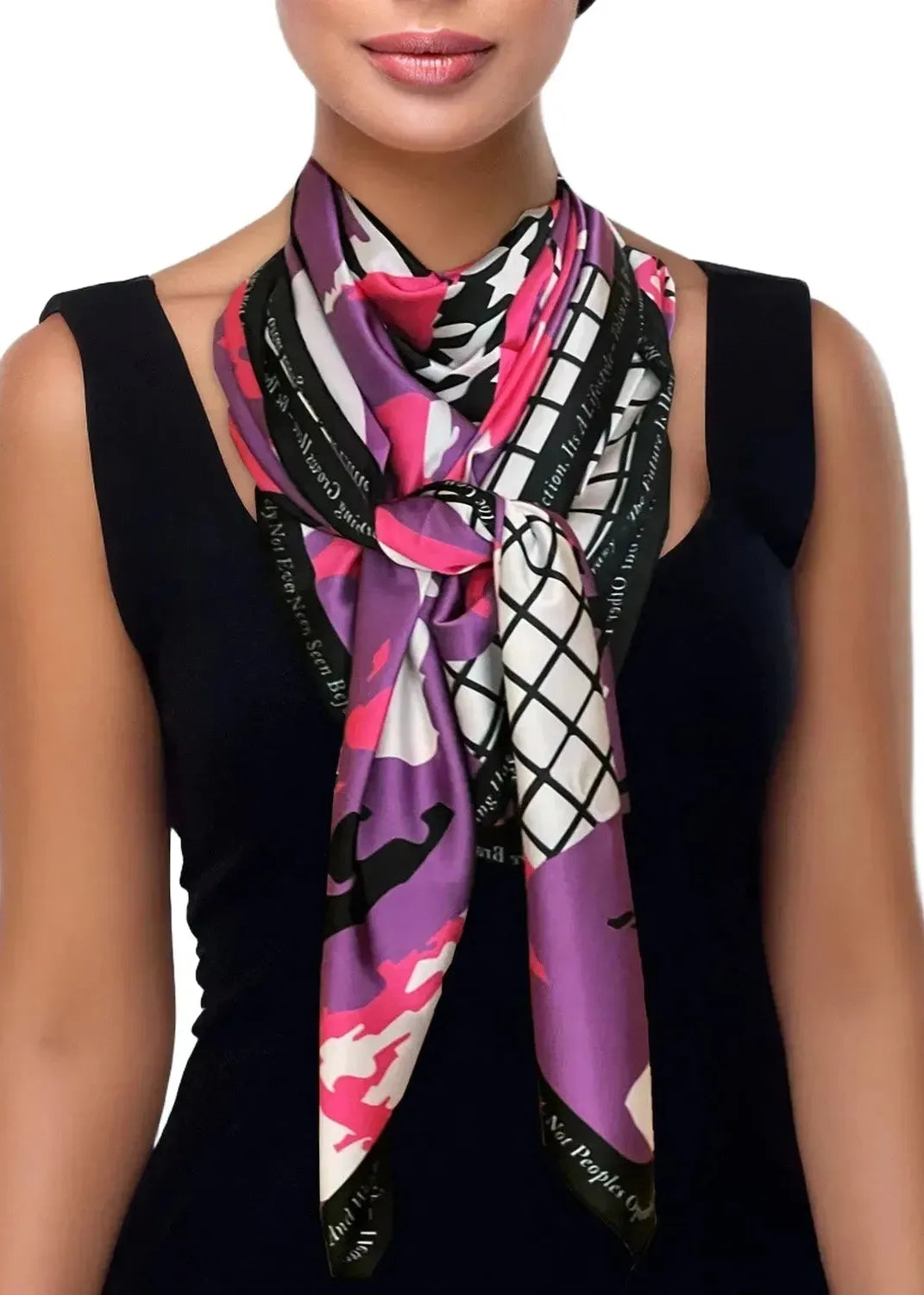 Scarf - Arty Pink Purple