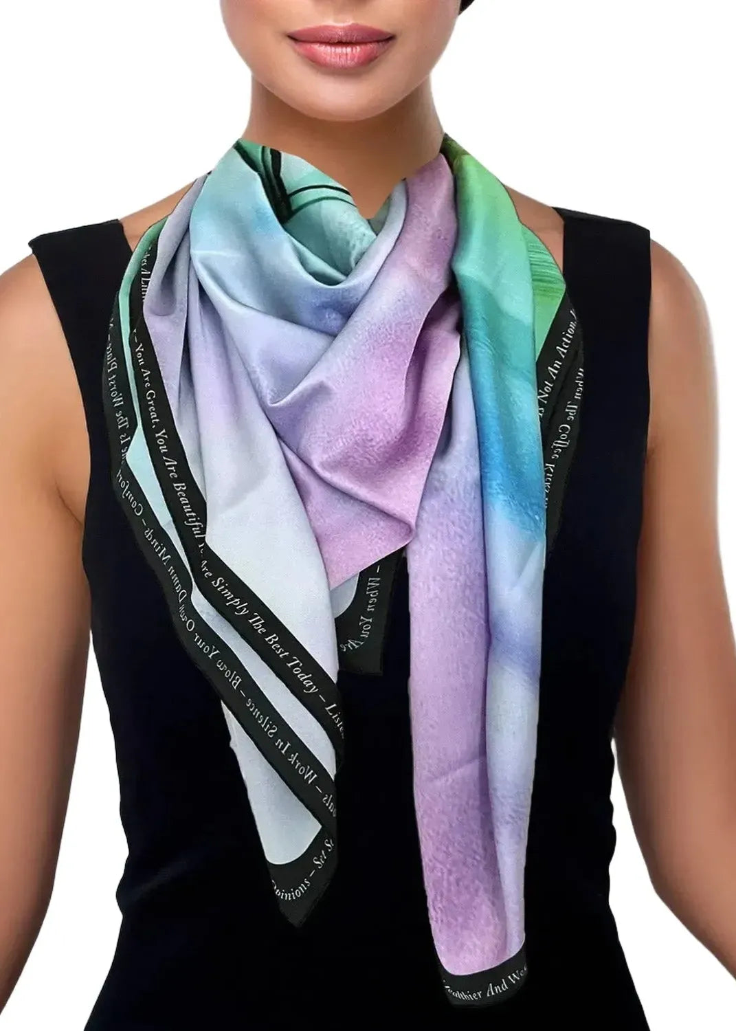 Scarf - Green Purple