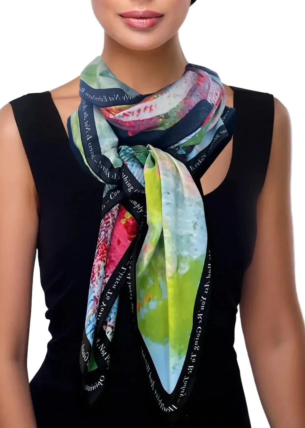 Scarf - Mother Pink Red Green