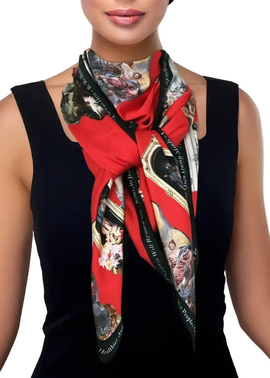 Scarf - Sicily Red