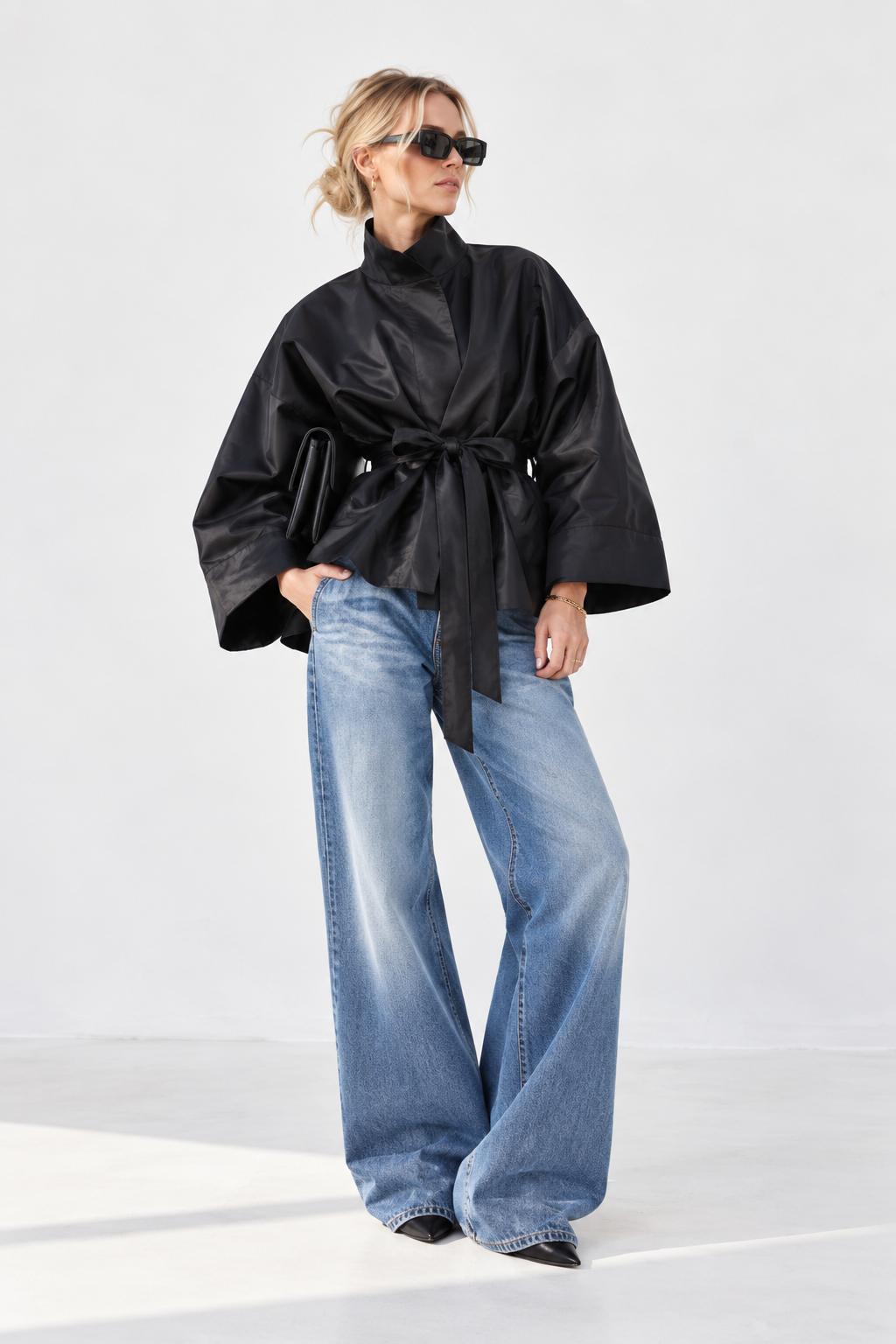 Square Boxy Jacket - Black