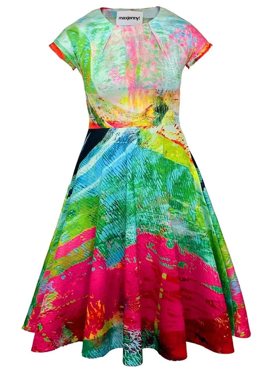 Sporty Dress - Mother Pink Red Green