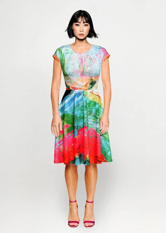 Sporty Dress - Mother Pink Red Green