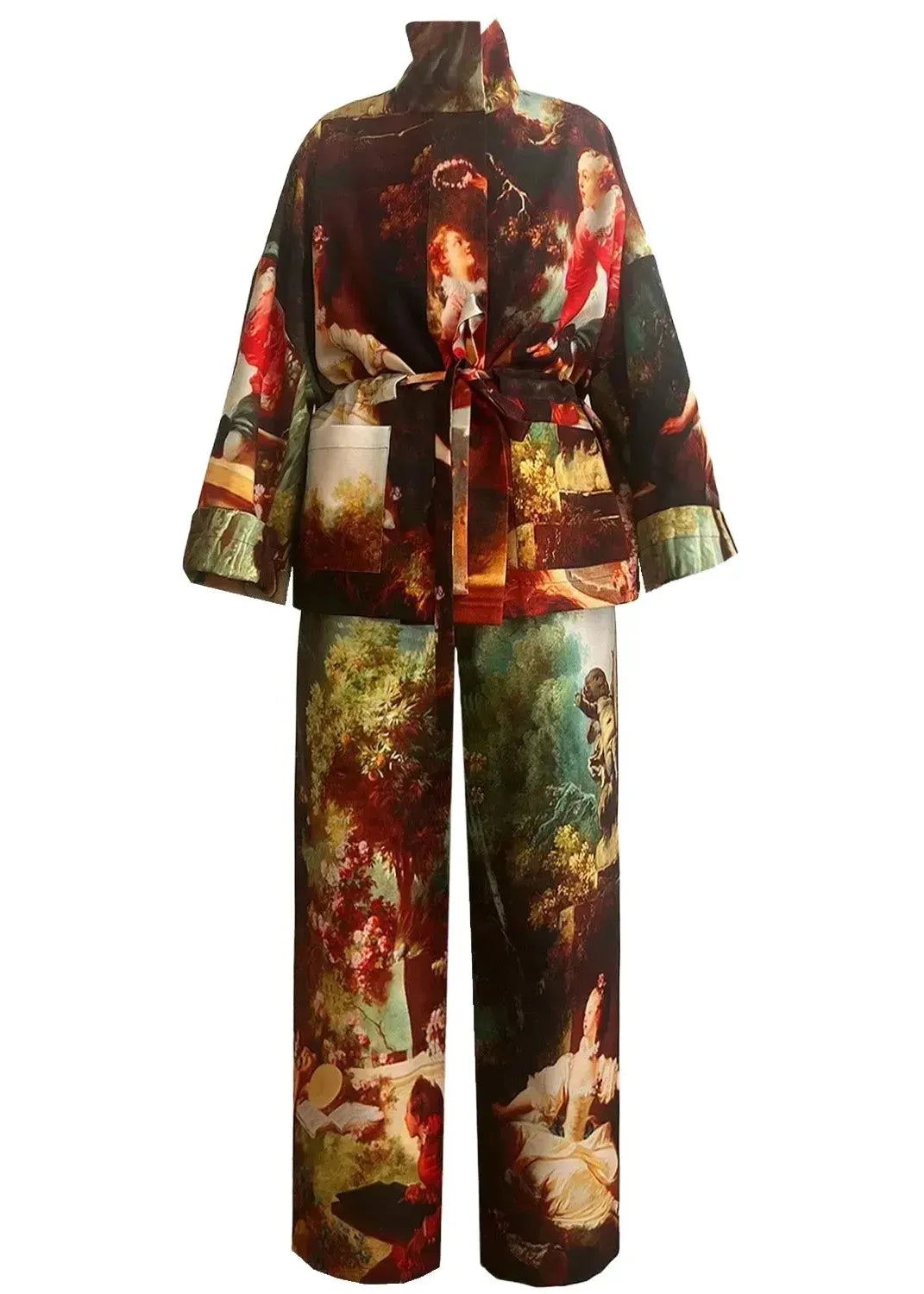 Square Boxy Jacket - Garden Royal