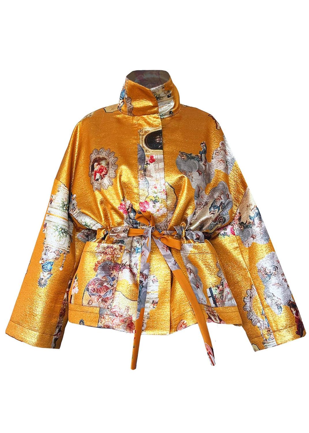 Square Boxy Jacket - Sicily Cognac