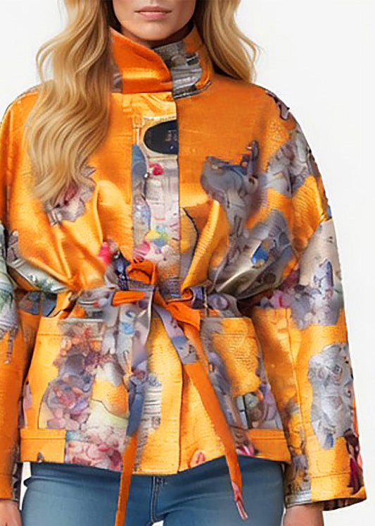 Square Boxy Jacket - Sicily Cognac