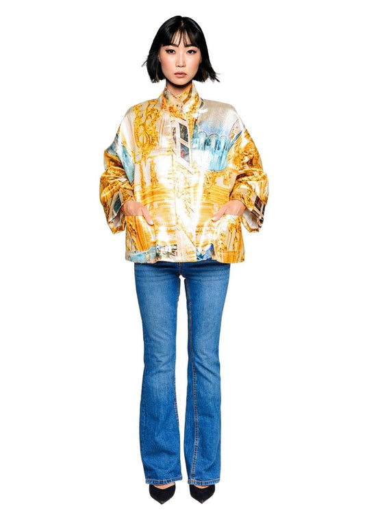 Square Boxy jacket - Golden Roof