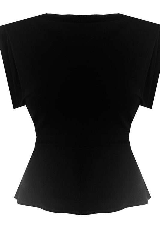 Shoulder top - black