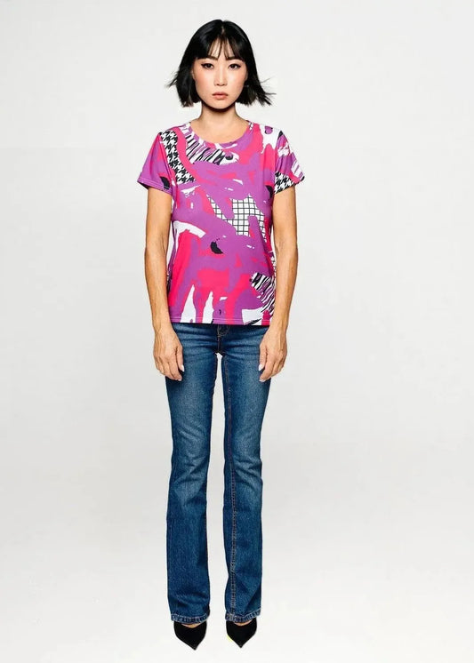 T-shirt - Arty Pink Purple