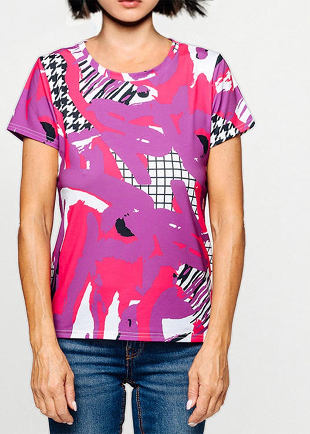 T-shirt - Arty Pink Purple