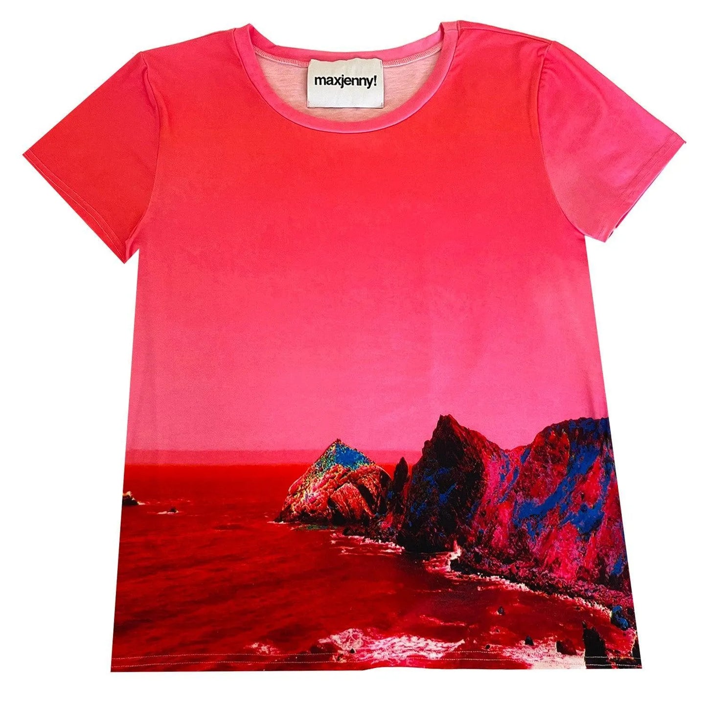 T-shirt - Red Blue Landscape