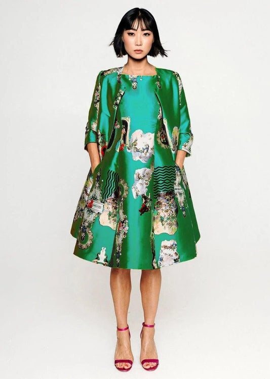 Tailored Coat - Sicily Green